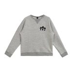 CH Logo Cross Leather Patch Grey Sweatshirt