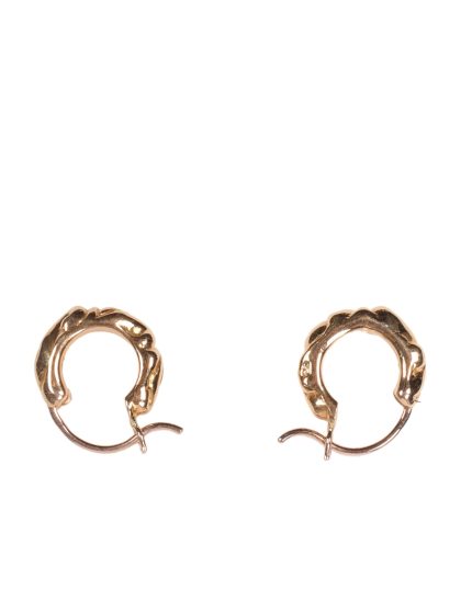 Chrome Heart Earrings Gold Hoop