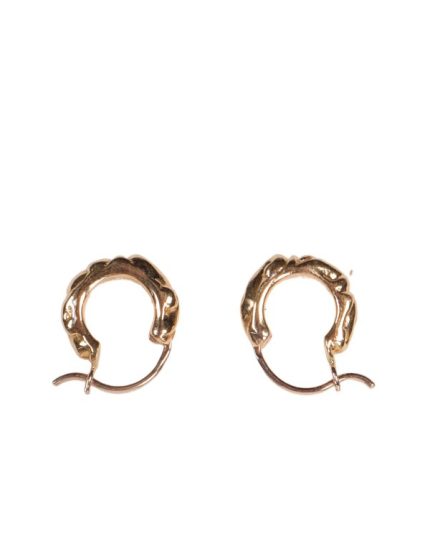 Chrome Heart Earrings Gold Hoop