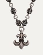 Chrome Heart Fleur Pendant Necklace Ball