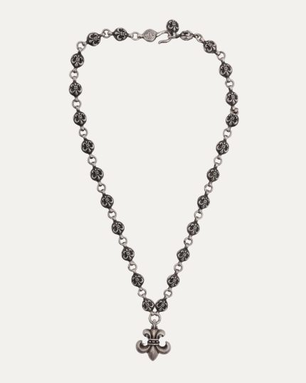 Chrome Heart Fleur Pendant Necklace Ball