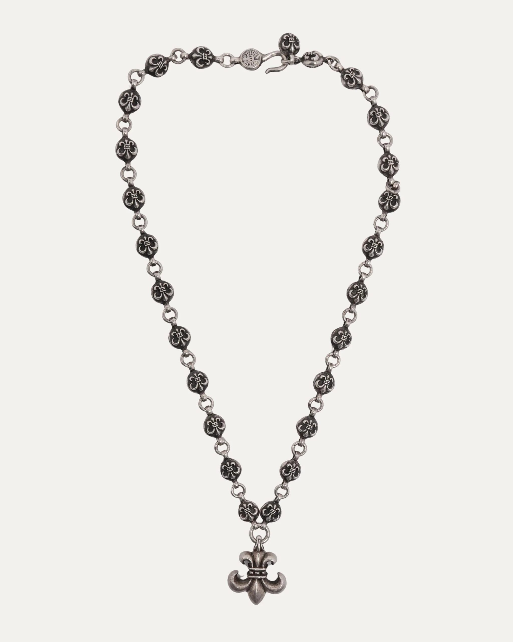 Chrome Heart Fleur Pendant Necklace Ball (2) Chrome Heart Fleur Pendant Necklace Ball