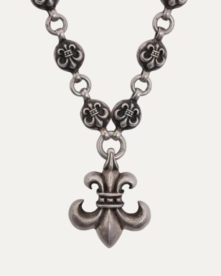 Chrome Heart Fleur Pendant Necklace Ball