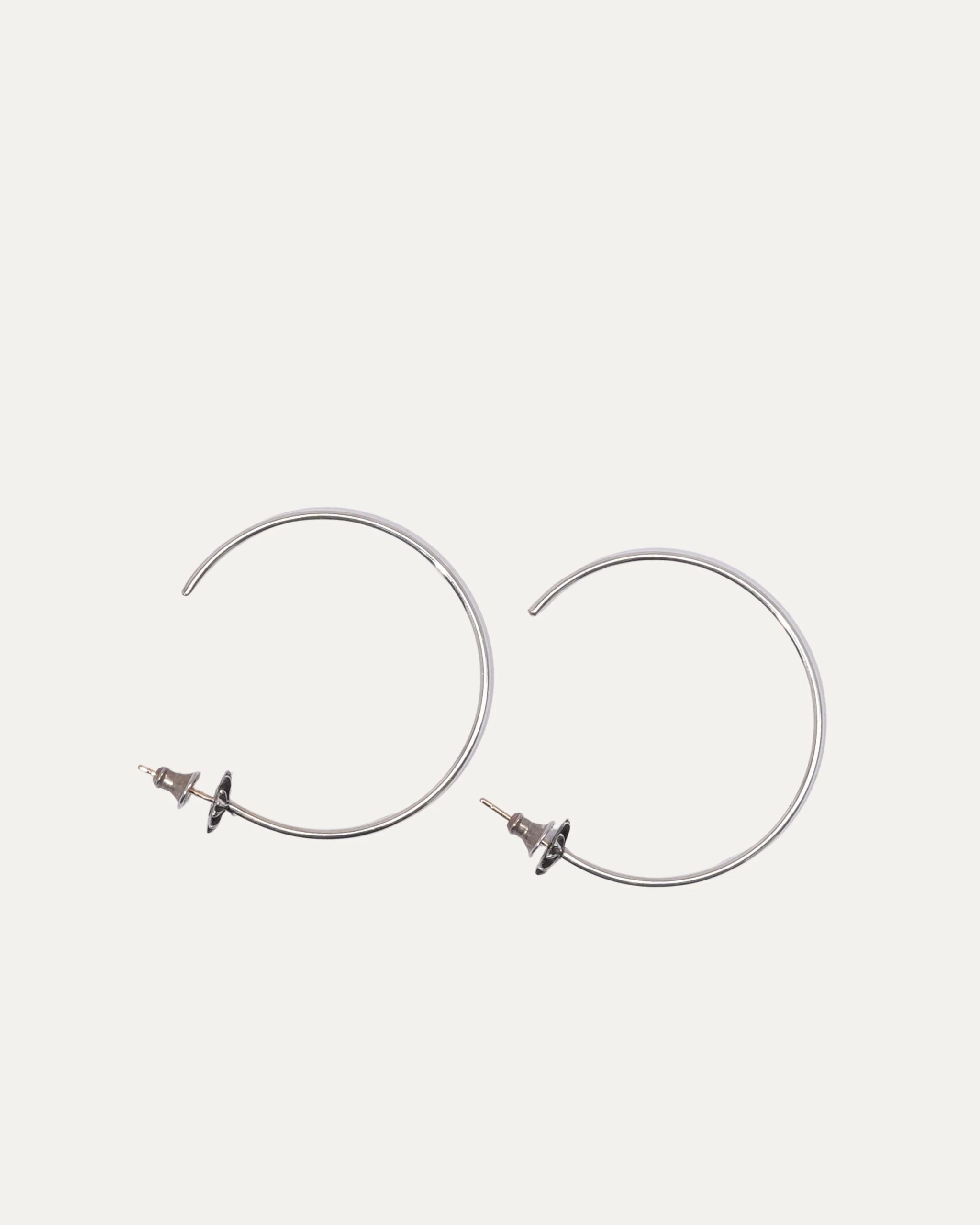Chrome Heart Large Earrings Hoop (2) Chrome Heart Large Earrings Hoop