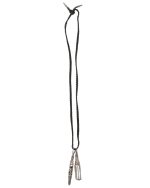 Chrome Heart Leather with Vial Necklace