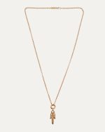 Chrome Heart on Roll Chain Gold Dagger