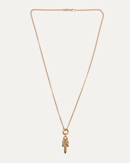 Chrome Heart on Roll Chain Gold Dagger