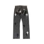 Chrome Hearts Black White Jeans​ Label