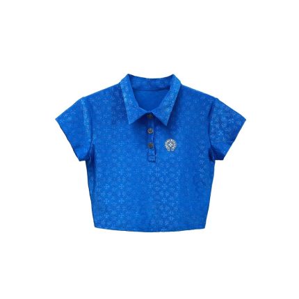 Chrome Hearts Blue Shirt Polo