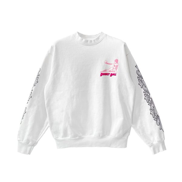 Chrome Hearts Deadly Doll Floral Sweatshirt Crewneck (2) Chrome Hearts Deadly Doll Floral Sweatshirt Crewneck