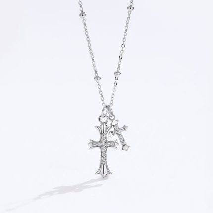Chrome Hearts Double Necklace Cross
