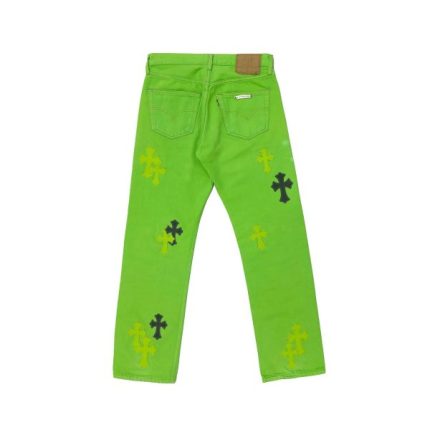 Chrome Hearts Green​ Jeans