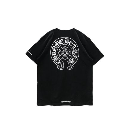 Chrome Hearts Horseshoe Logo Pocket Black Tee