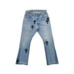 Chrome Hearts Jeans With Crosses