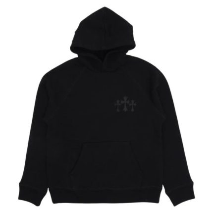 Chrome Hearts Multiple Cross Patch Hoodie Black