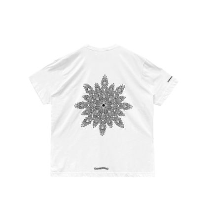 Chrome Hearts Snow Flake Logo Short Tee Sleeve