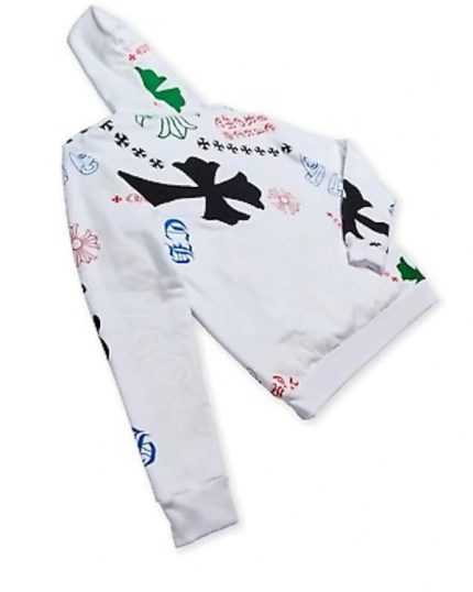 Chrome Hearts Stencil White Hoodie