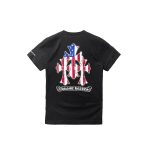 Chrome Hearts USA Flag Triple Cross T Shirt Black