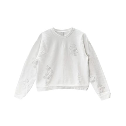 Chrome Hearts White Patent Leather Sweatshirt