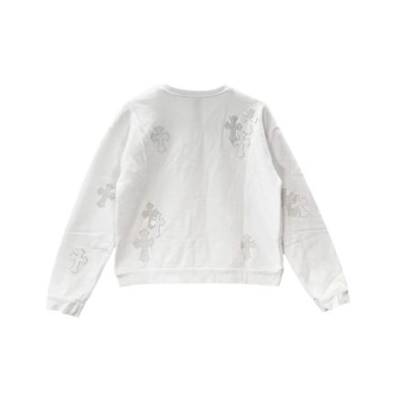 Chrome Hearts White Patent Leather Sweatshirt