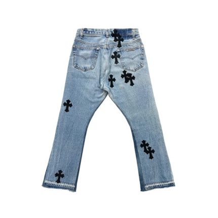 Chrome Hearts Jeans With Crosses