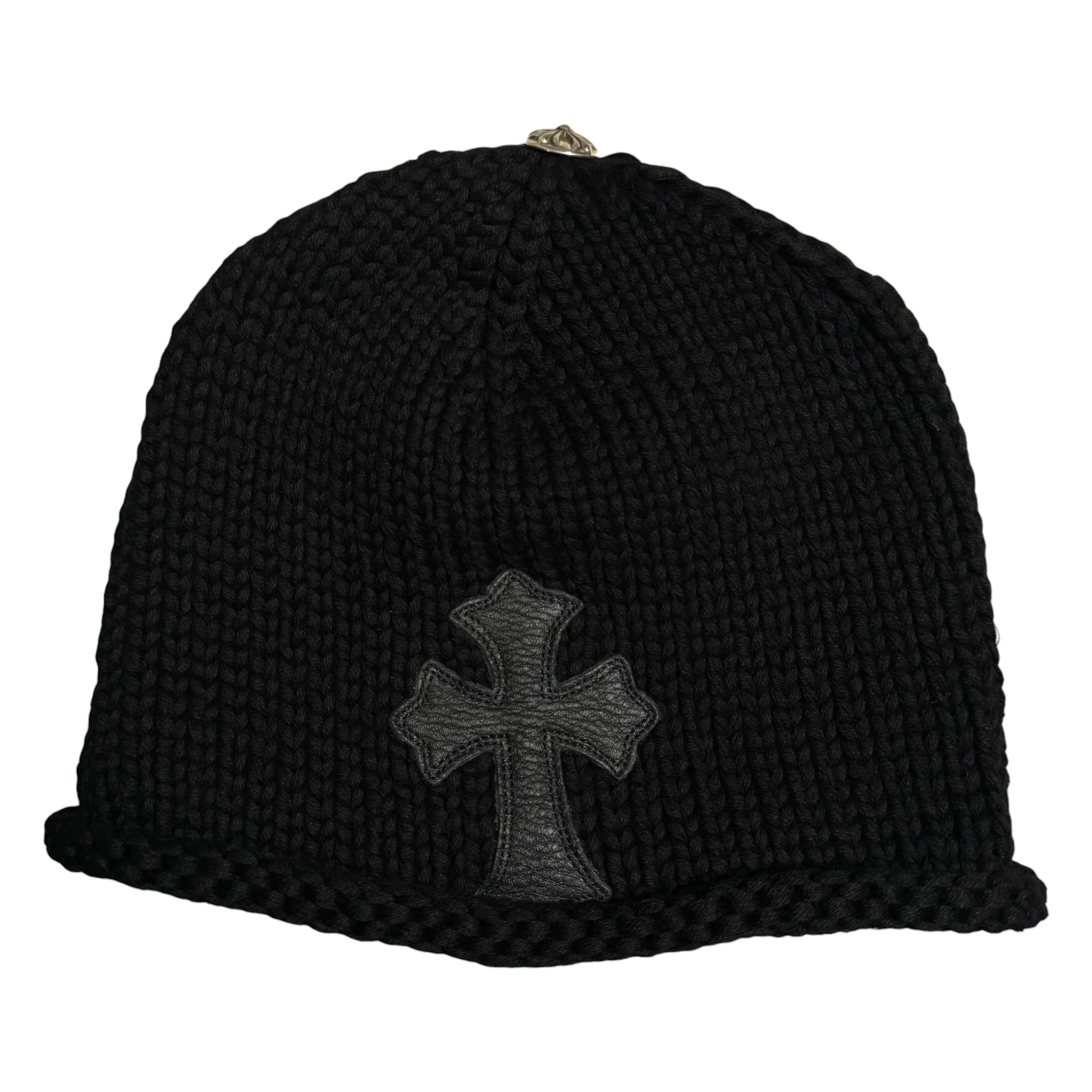 Wool Cross Patch Beanie by Chrome Hearts Wool Cross Patch Beanie by Chrome Hearts
